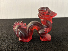 Dragon rouge rubis en cristal