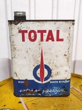 Ancien Bidon TOTAL Boite et