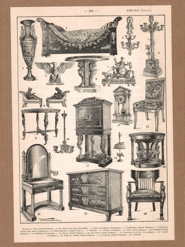 Lithographie ancienne style - ancienne,