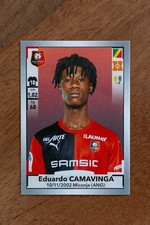 2019-20 Panini Foot Soccer Sticker Eduardo Camavinga RC #424 Rookie