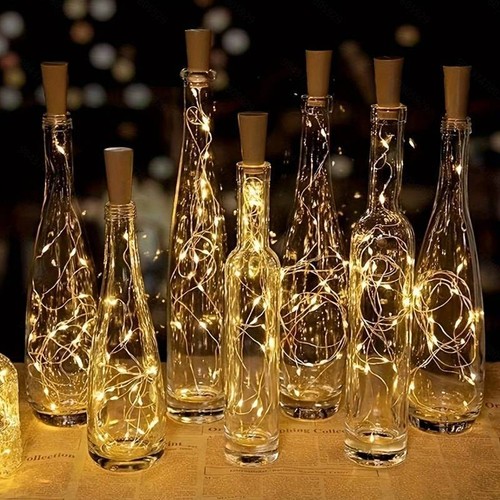 Lumières led bouteille vin - lumières,