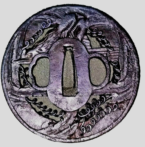 Tsuba japon antique - edo, en