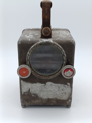 Ancienne lampe cheminot - lampe,