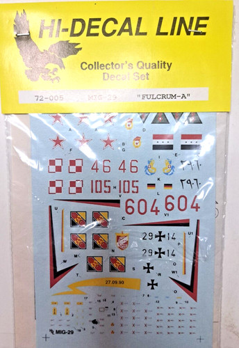 Decal mikoyan mig 29 - 1/72, mig-29