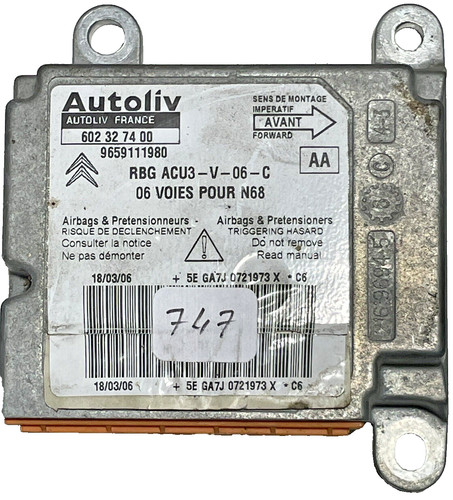 9659111980 calculateur airbag - 9659111980,