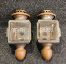 Paire Lanterne Taxi Parisien Lucidus Début XXe Grenelle