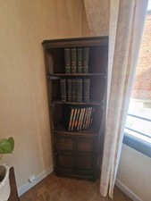 Bibliothèque D’angle En Bois Massif