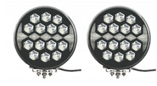 2x Feux de route et position LED, 23LED, pour camions,engins de chantier,bateaux
