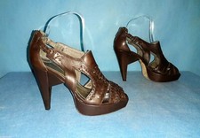 chaussures sandales ALL SAINTS spitalfields en cuir marron p 37 fr 