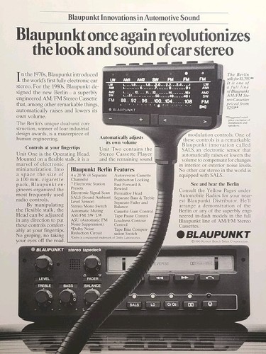 Blaupunkt automotive sound car - blaupunkt,