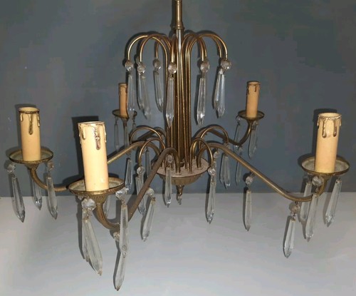Lustre art deco cuivre ou - -,