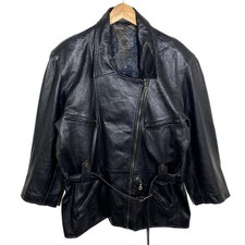 Veste En Cuir Noir Zip