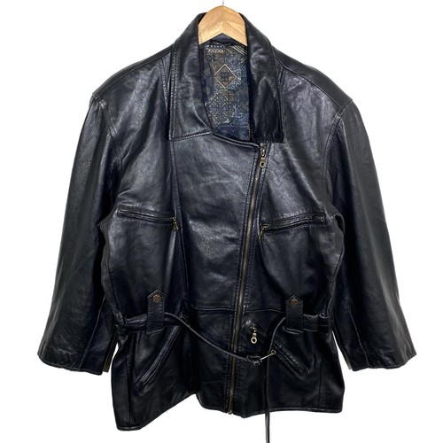 Veste cuir noir zip - veste,