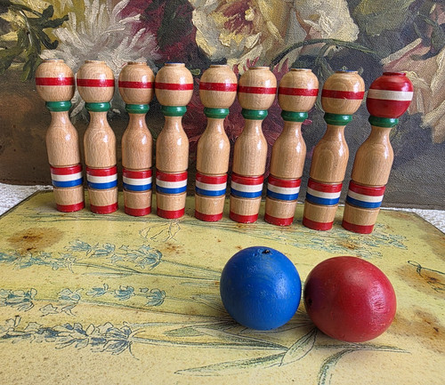 Vintage mini jeu quilles - de,