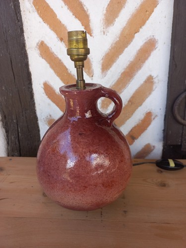 Pied lampe émaillé vieux - lampe,