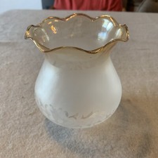 tulipe lampe lustre en verre depoli U