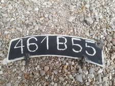 plaque immatriculation ancien