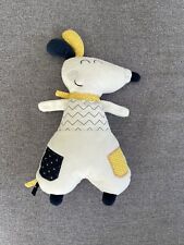 Sauthon Doudou Chien en velours blanc Et Motifs