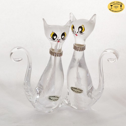 Statuette chat sulfure cristal - statuette,