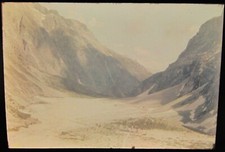 Diapo 6x9 Ektachrome Kodak Vintage Htes Alpes Pelvoux pré de Mme Carles 1958