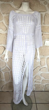 Robe de plage longue ajourée