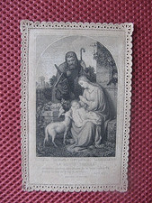 ++"1388"       Ancienne Image Pieuse Canivet Dentelle
