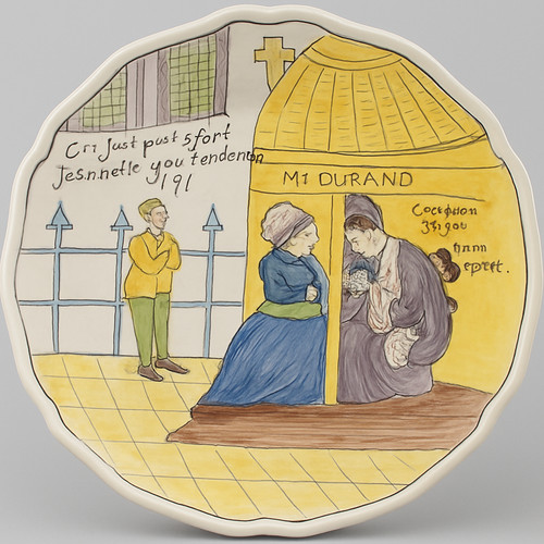 Belle assiette ancienne - , en