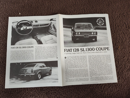 Fiat 128 1300 coupe road - sl,
