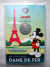 PIECE DE 10 EURO EN ARGENT MICKEY  ET LA FRANCE / DAME DE FER PARIS 2018 / NEUVE
