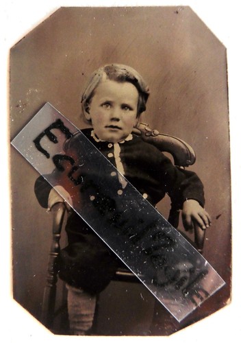 Ferrotype photo enfant - ferrotype, 1/9