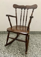 Chaise bascule enfant bois - à,