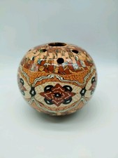 Vase Pique Fleurs Céramique Gerbino Vallauris Mosaïque Terre Mêlée Haut 11 Cm
