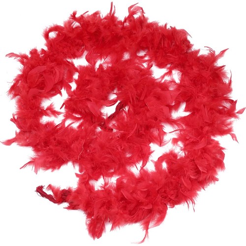 Boas plumes rouges - plumes,