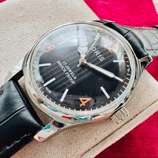 Montre ORIS à remontage manuel boîtier de 1,4 pouces poignet en acier inoxyda...