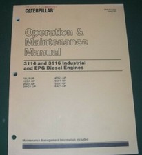 Cat CATERPILLAR 3114 3116 Moteur Opération & Maintenance Manuel 1NJ 1ZG 2SG 2WG