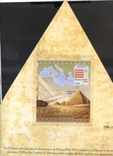 150425 BLOC MONACO EGYPTE 2019 RARE seulement 2500