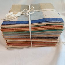 Tissu ameublement ancien echantilon de 38 x 40cm Coton épais patchwork