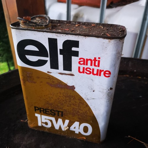 Ancien bidon huile elf - ancien,