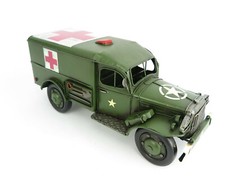 Nostalgie Voiture en Tôle Américain Militärkrankenwagen Medic Antique Rétro