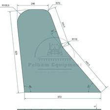 Renault Cab Door Glass
