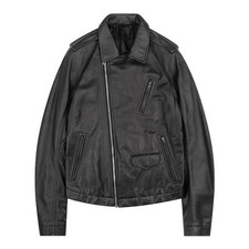 Rick Owens Veste en cuir avec