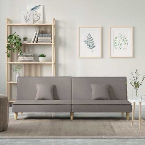 Canapé lit gris foncé - foncé, tissu