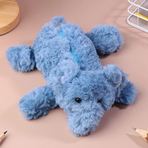Trousse crayons peluche - à,