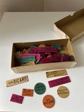 Lot jetons bois - lot,