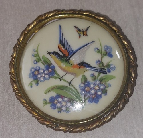 Ancienne grande broche - ,, décor