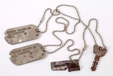 Chaine avec Plaques d'identité Dog tag US AIR FORCE USAF avec chaine