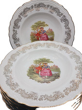 vintage lot de six assiette