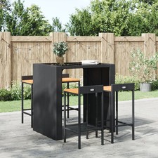 Tabourets de bar 4 pcs noir