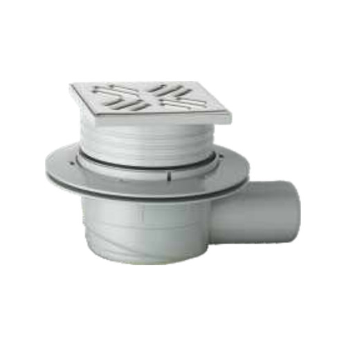 Siphon sol avec grille inox - sol,