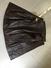 Veste cuir marron